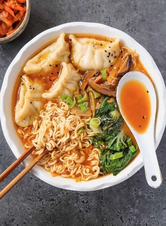Image contains the picture of Noodle Soup Euphoria: Asian Fusion Elixir.